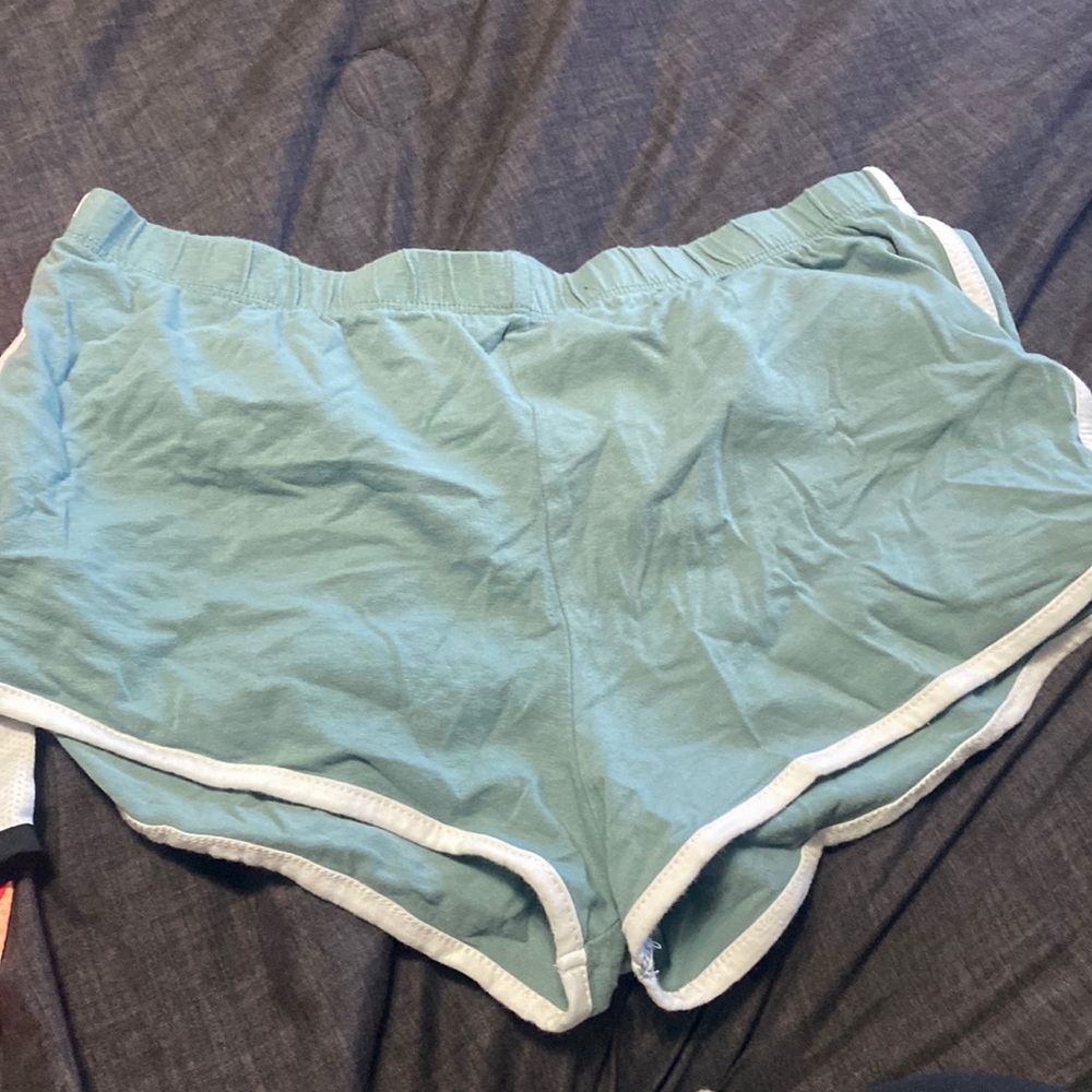 light green booty shorts size XS